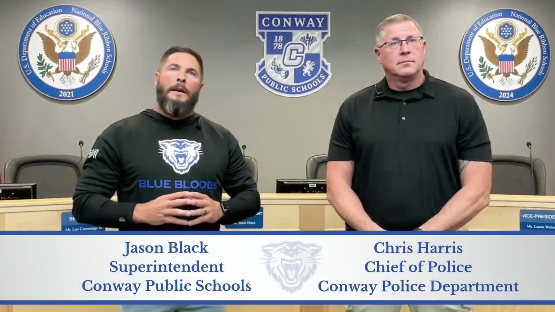 Conway superintendent and police chief say schools remain safe after several threats