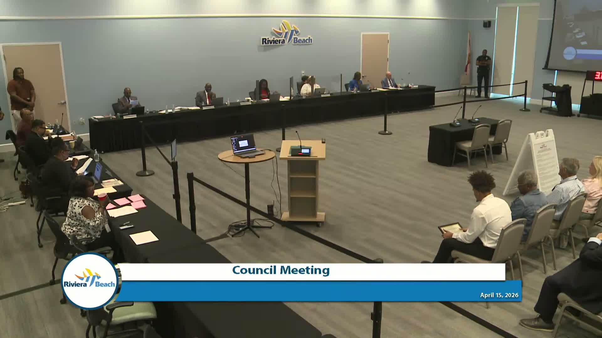 Riviera Beach recognizes youth programs and honors Major Josh Lewis on retirement