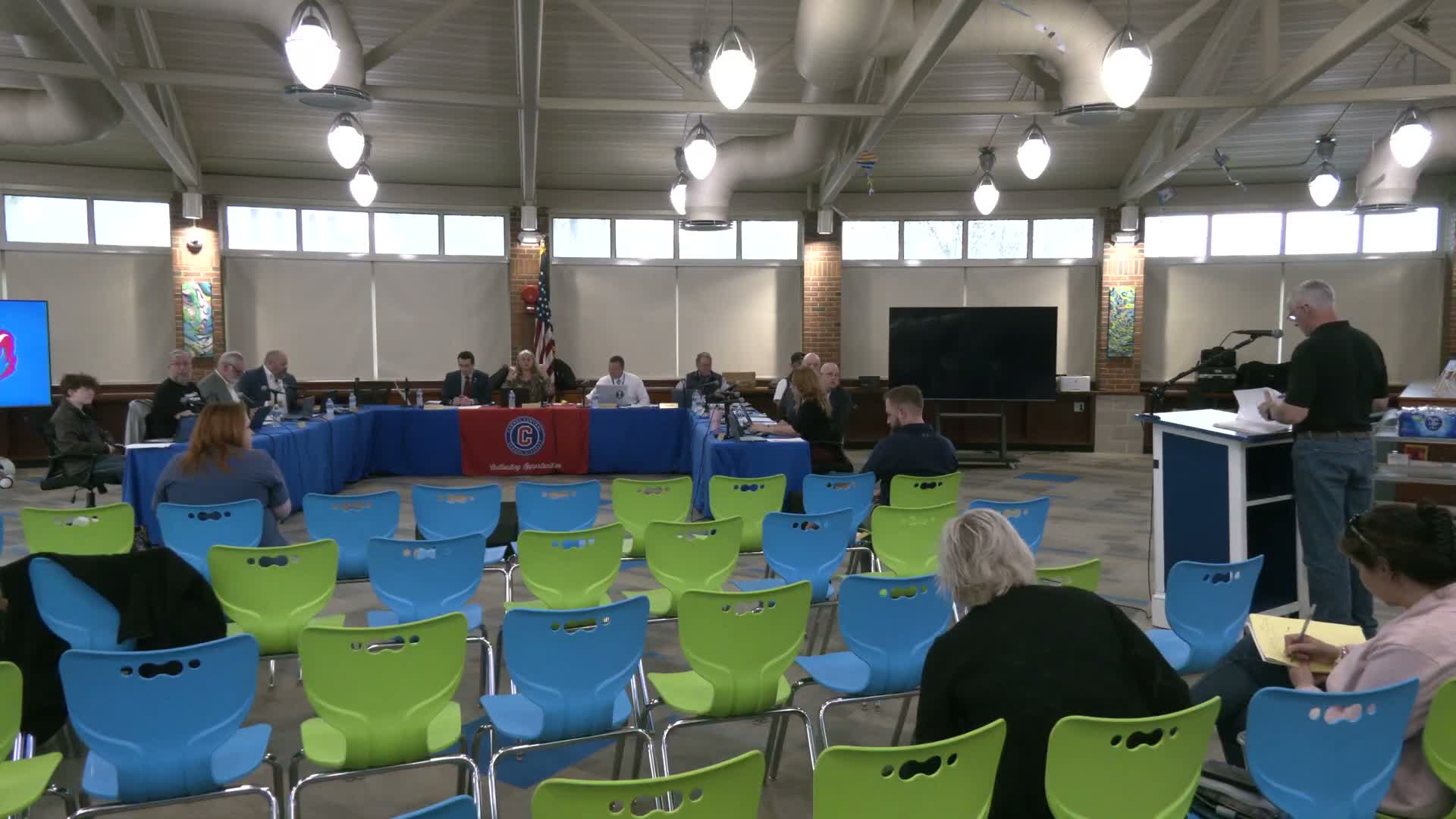 Resident presses board on FOIL handling and questions former superintendent’s resignation and payout