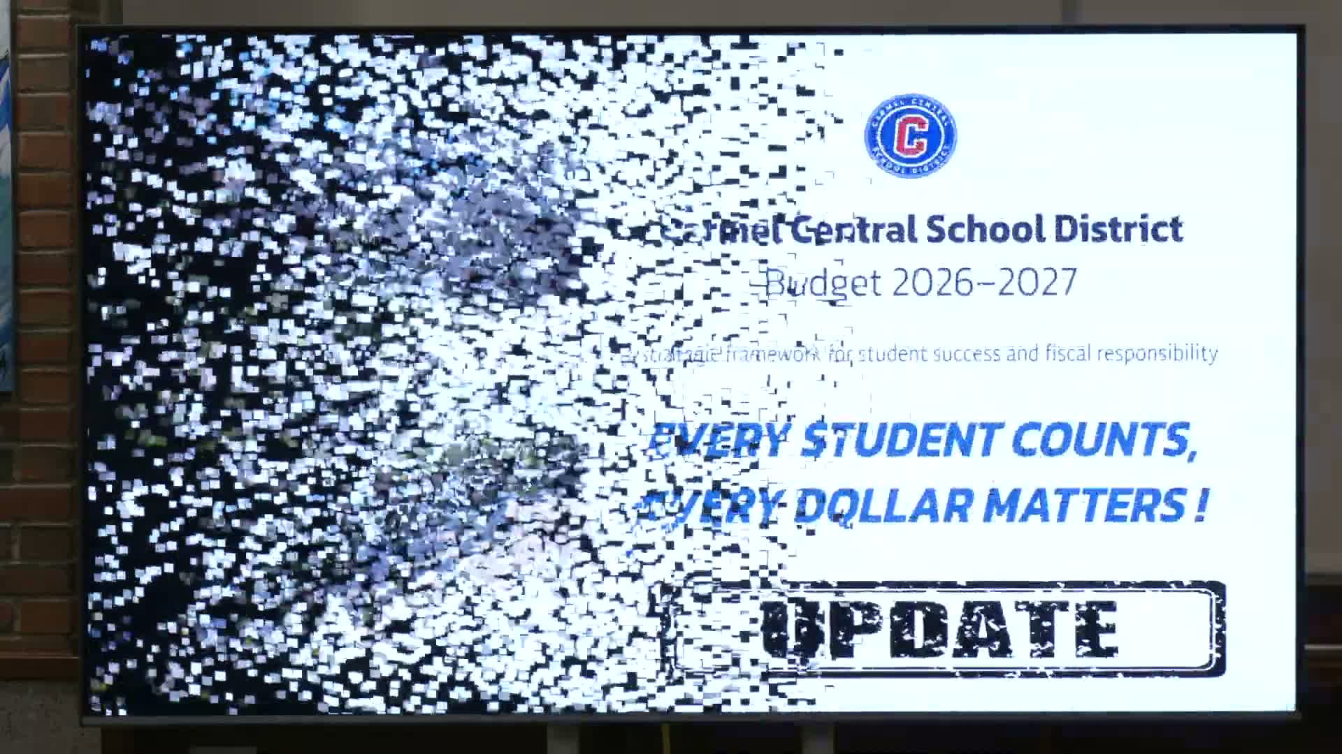 Carmel Central School District presents proposed 2025–26 budget that would lower tax levy by 0.1%; budget vote set for May 19