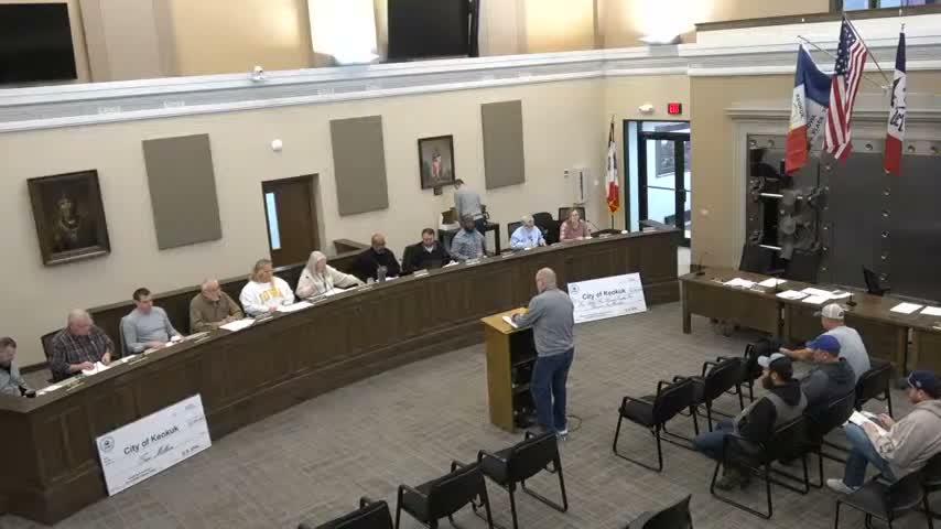 Keokuk workshop details FY2026 public-works priorities: sewer emergency fund, trucks and pool repairs