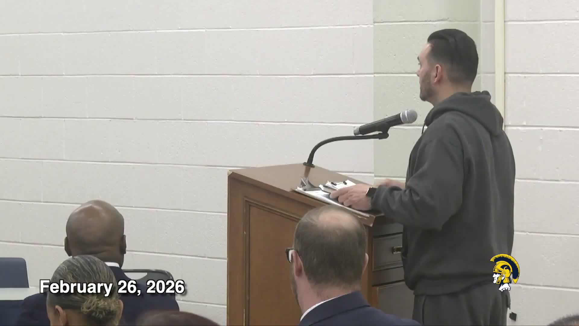 Parents press board on student injury and question high-school baseball hiring; superintendent describes selection process