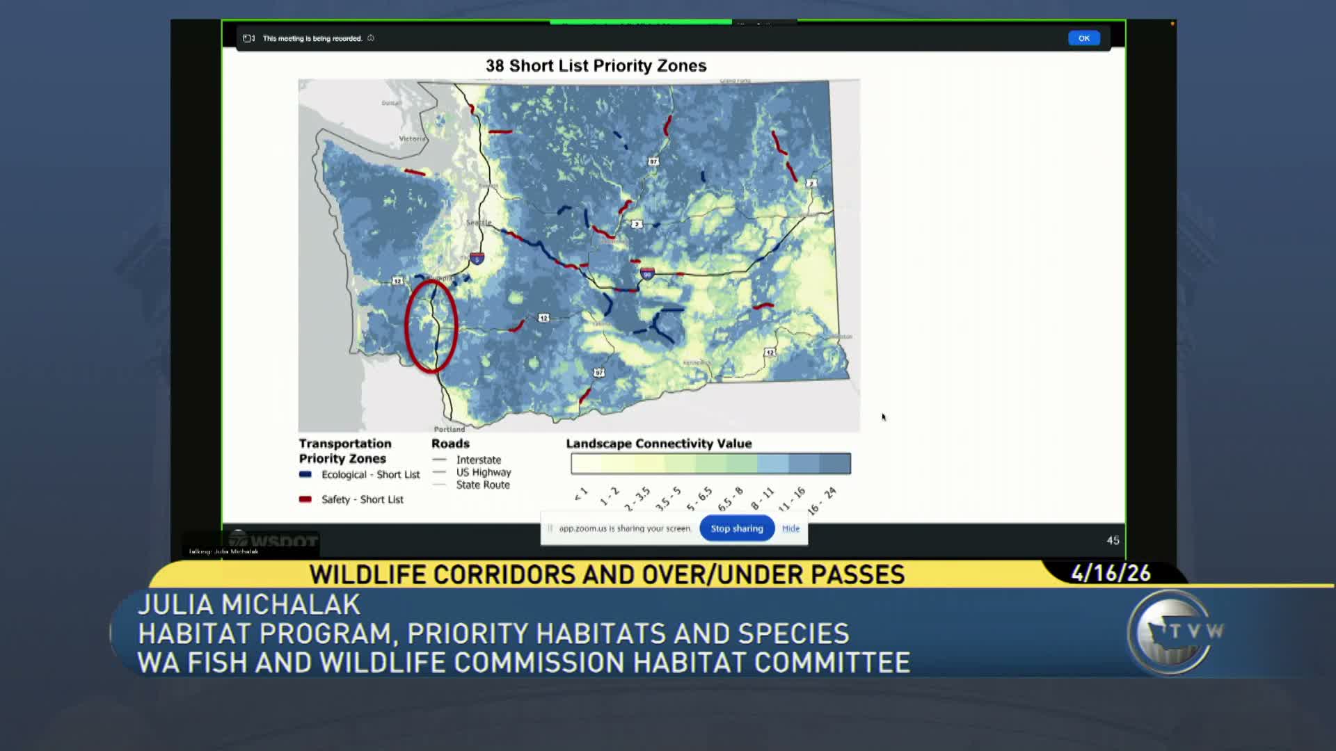 WDFW unveils Washington Habitat Connectivity Action Plan, highlights priority highway crossings and funding needs