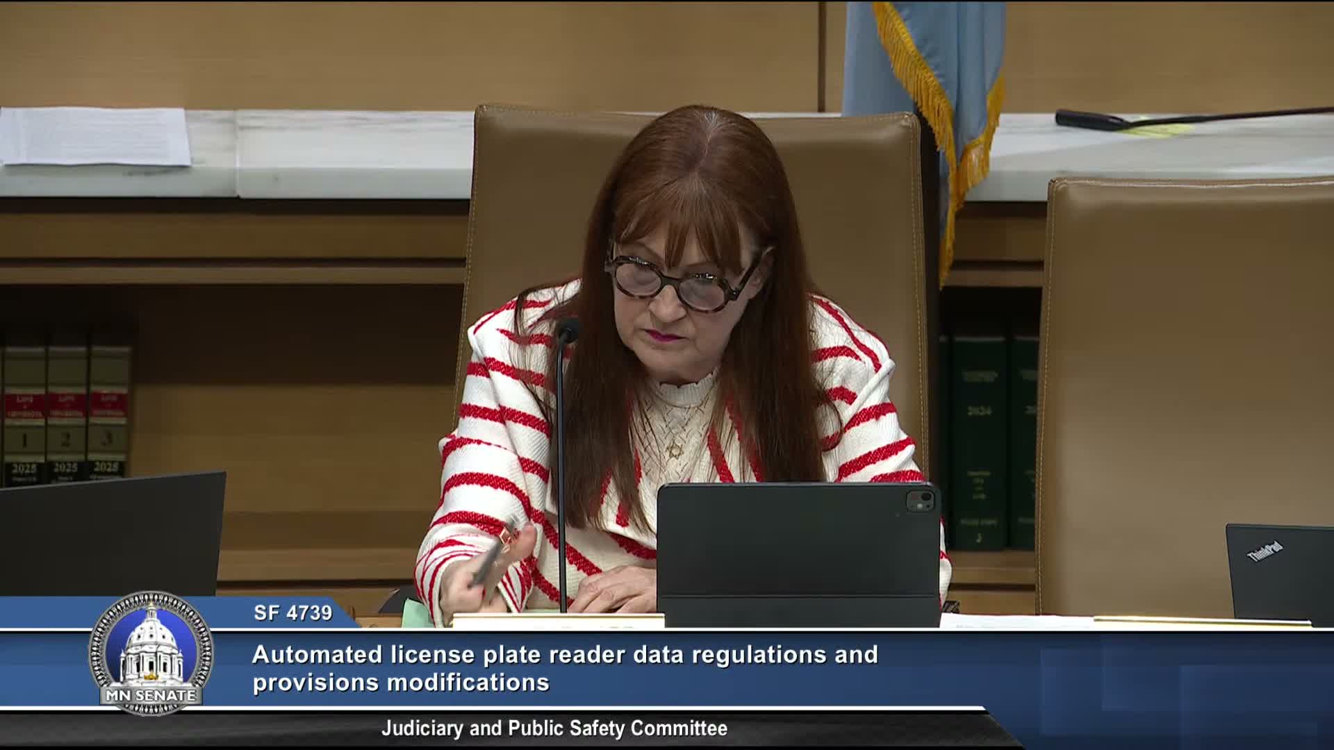 Committee debates limits on automated license‑plate reader data and retention
