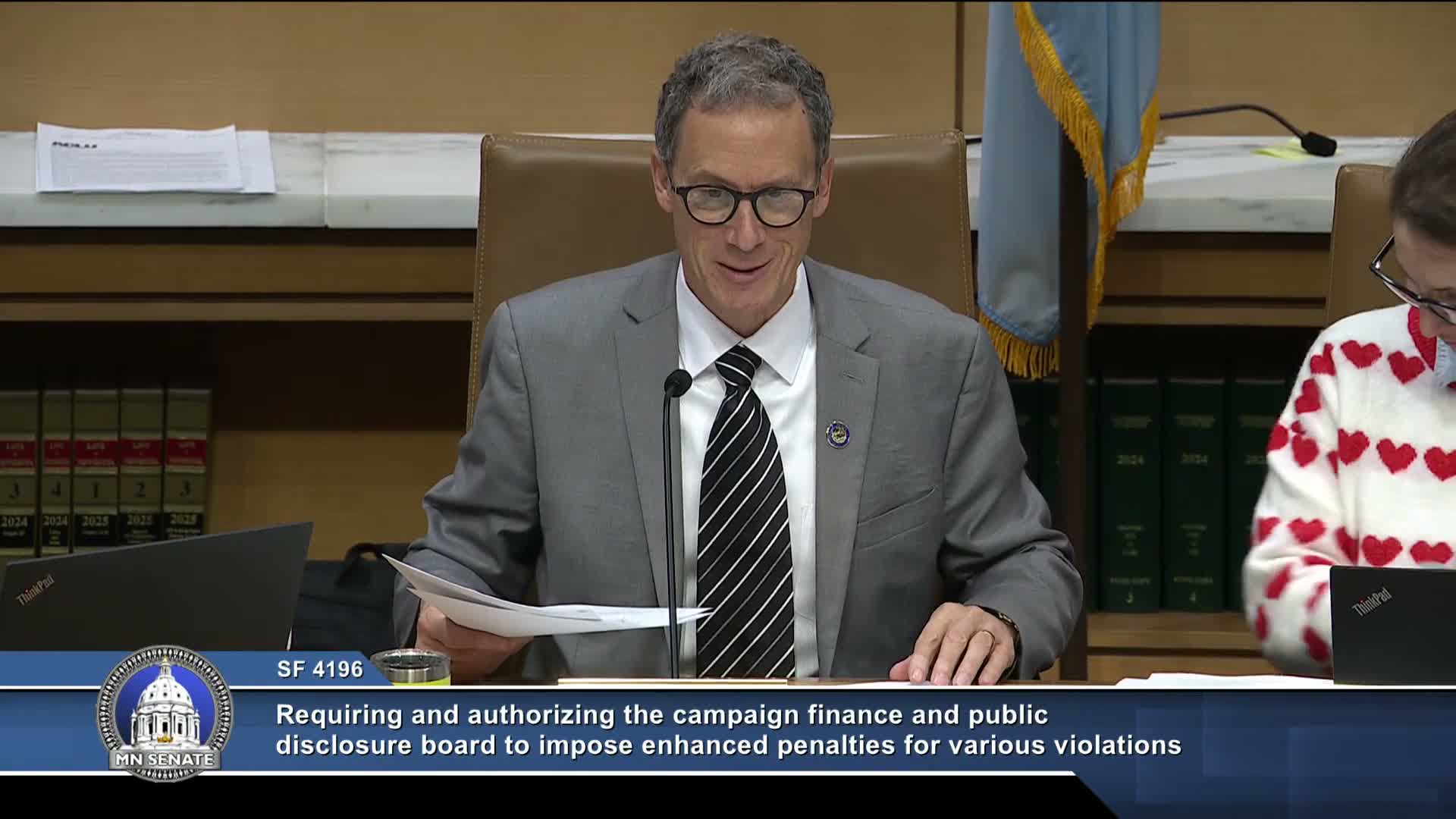 Committee adopts amendment tightening penalties for willful campaign finance violations