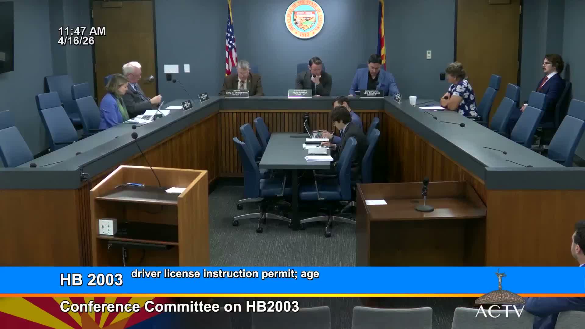 House and Senate conference committees adopt seven‑page amendment to HB 2003, authorize technical changes