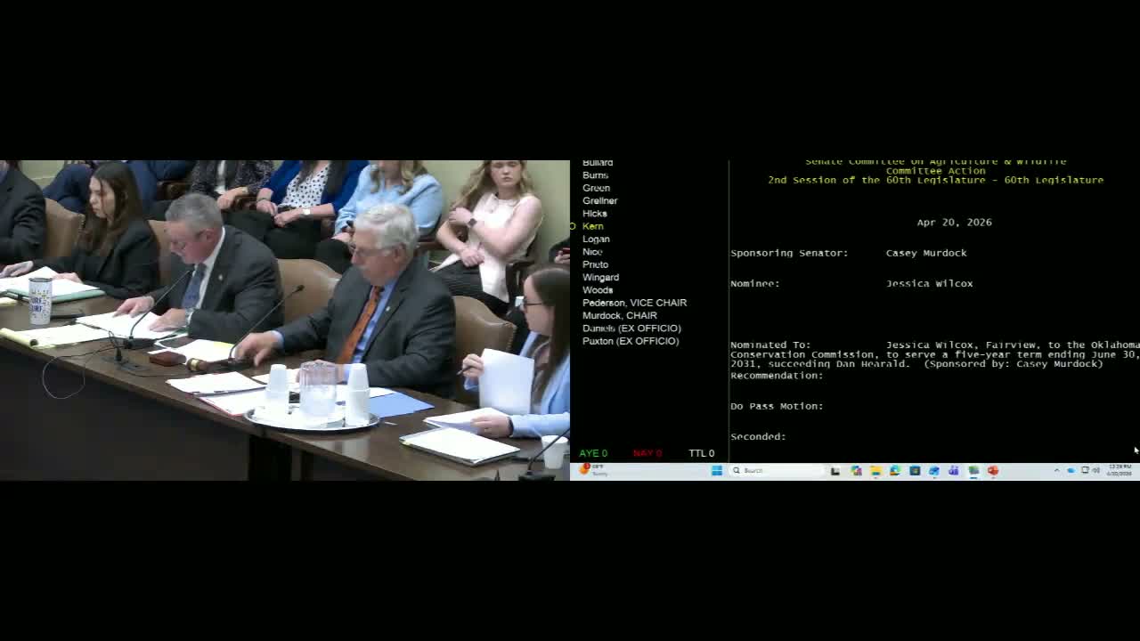 Committee unanimously confirms Jessica Wilcox in executive nomination