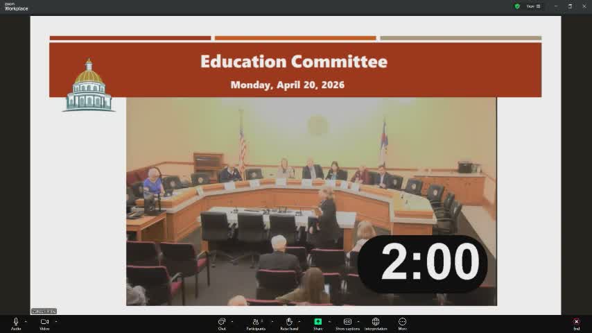 Senate Education Committee advances School Finance Act, adopts technical amendments