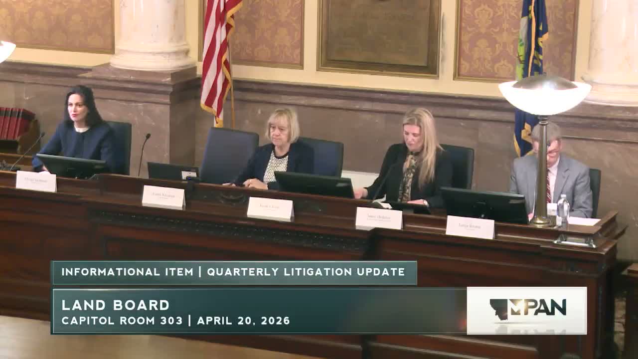 DNRC reports new cases in litigation update; board authorizes Attorney General to join settlement mediation