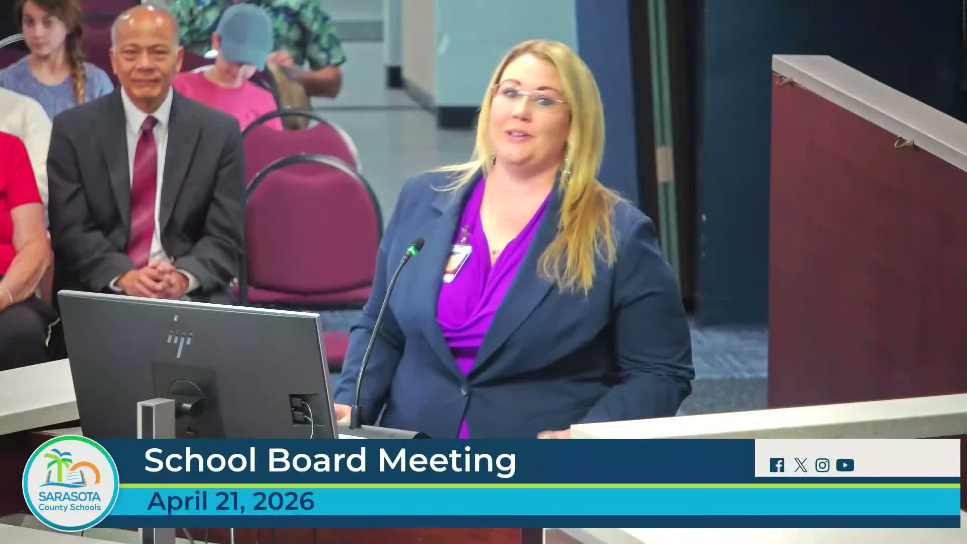 Sarasota school board adopts policy limiting on-campus student demonstrations in 3–2 vote after hours of public testimony