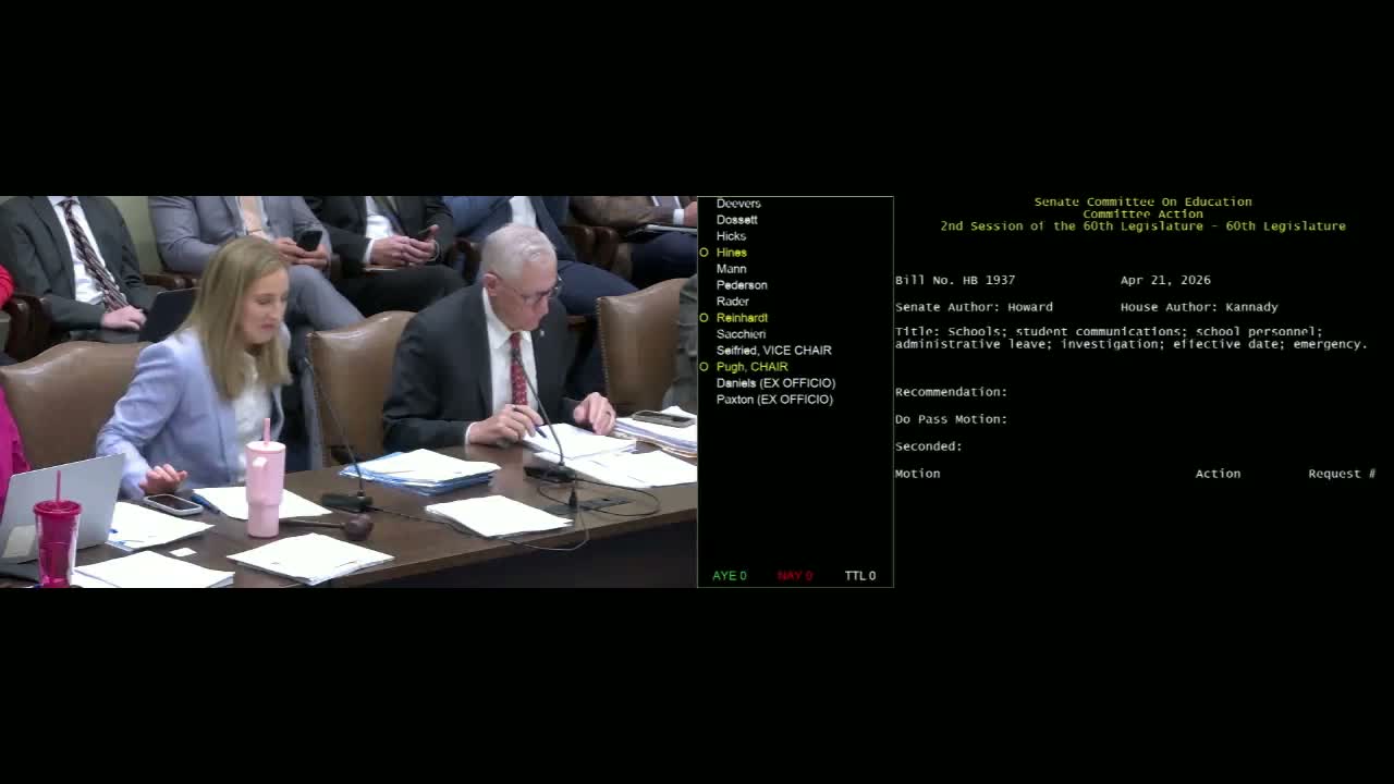 Committee backs change to due-process rules in Communications with Students Act
