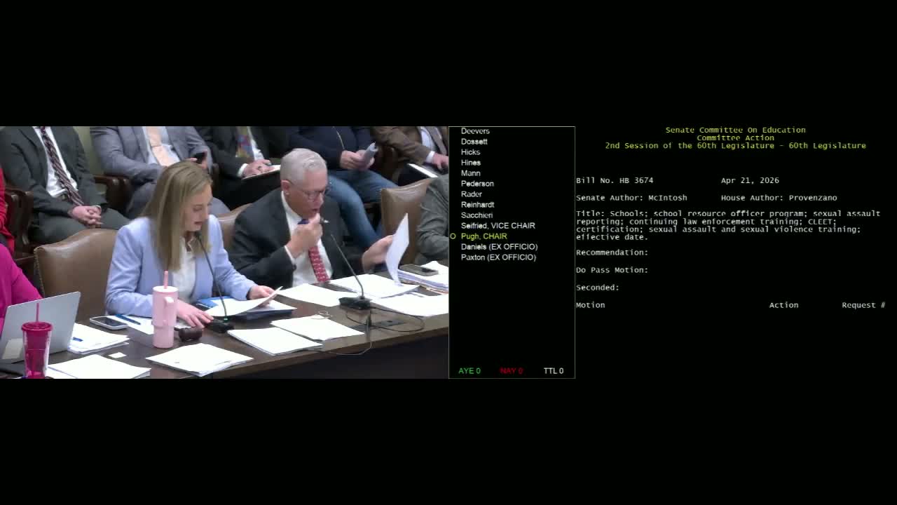Committee clears several other education bills, from SRO training to teacher pipelines