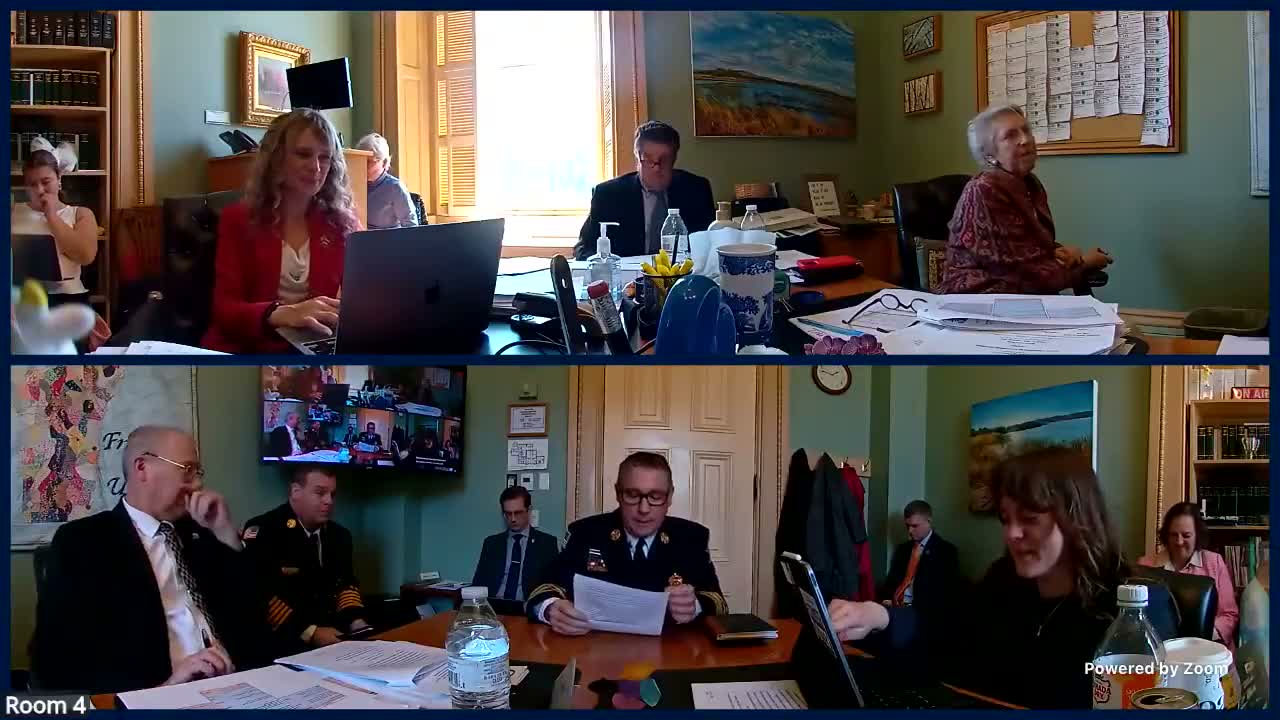 Fire chiefs urge funding for USAR, microgrants and regional preparedness at H.935 hearing