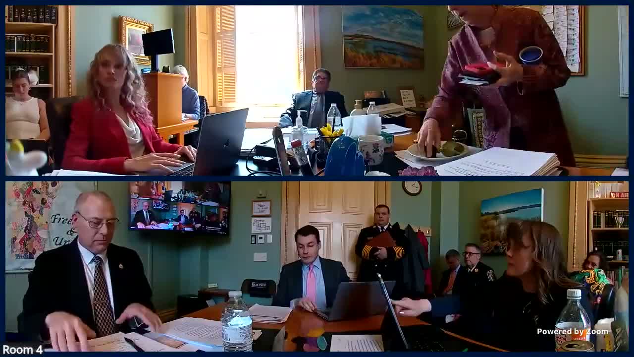 Senate committee hears H.935; sponsors say bill changes allowed uses of earlier public-safety funds while several House appropriations were cut