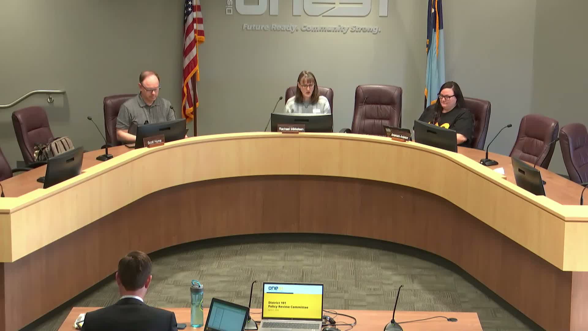 Assistant Superintendent Dr. Chris Belmont outlines limited edits to student‑records privacy policy; committee agrees wording change
