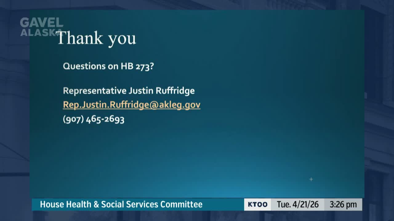 Alaska committee hears HB 273 to add dental services to direct‑care agreements, require loss‑ratio reporting