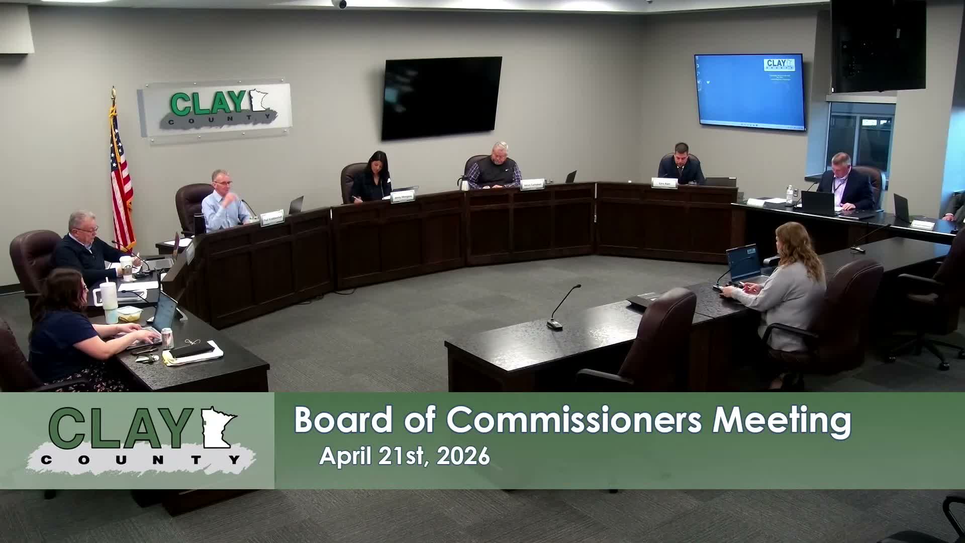 Clay County board approves contracts, fee updates and capital work in morning consent and business items
