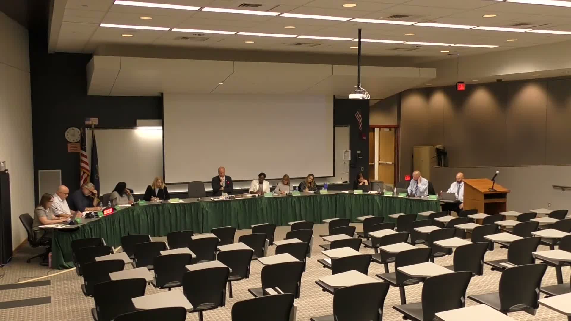 Board to consider three‑year residency‑verification contract; members flag data and cost questions