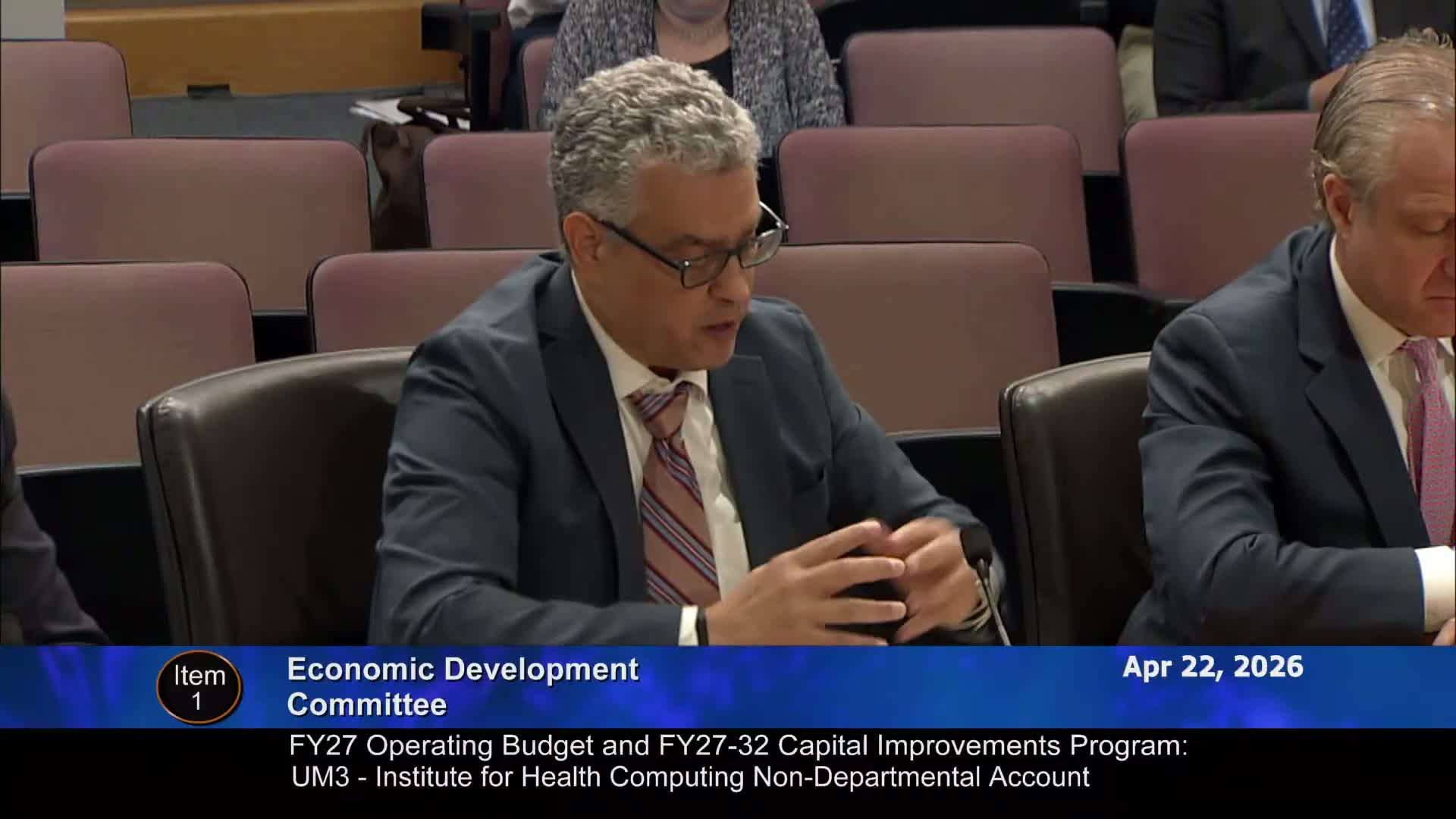 Committee weighs urban district reductions, adds Bethesda request to reconciliation list amid concerns about communication and equity