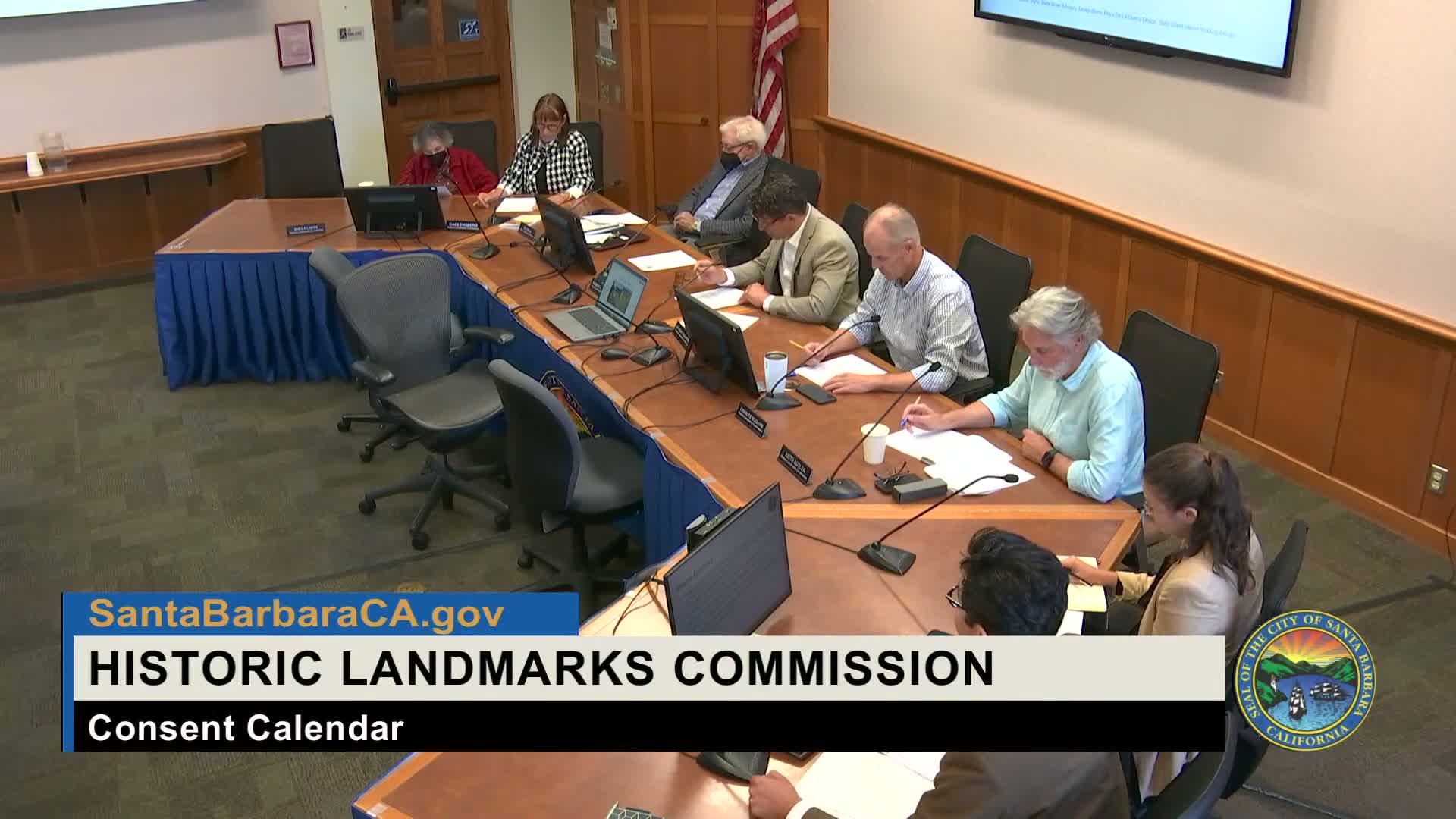 Historic Landmarks Commission ratifies consent calendar including several project design approvals
