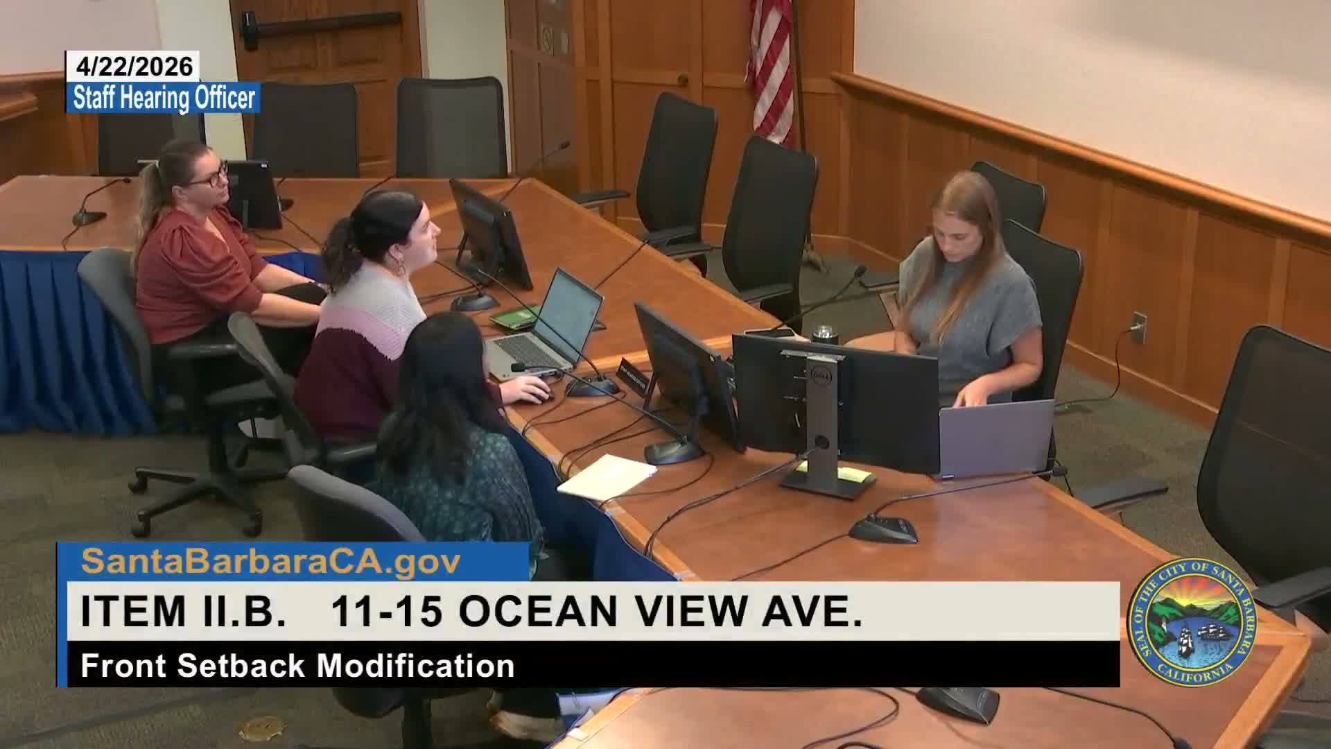 Hearing officer approves front-setback modification for Westmont College Ocean View Apartments trash enclosure