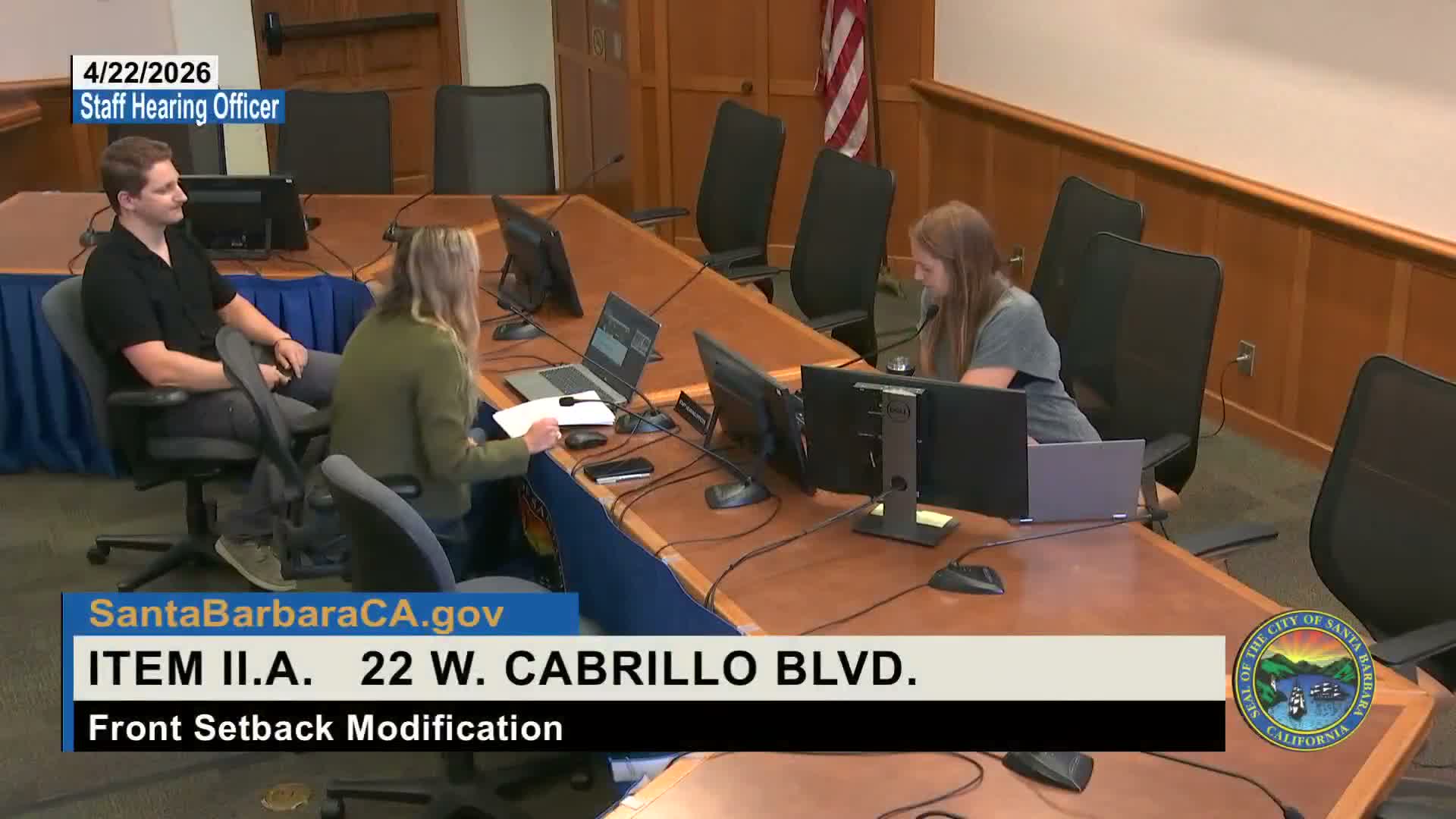 Hearing officer approves Harborview Inn canopy expansion and as-built monument sign at 222 West Cabrillo Boulevard
