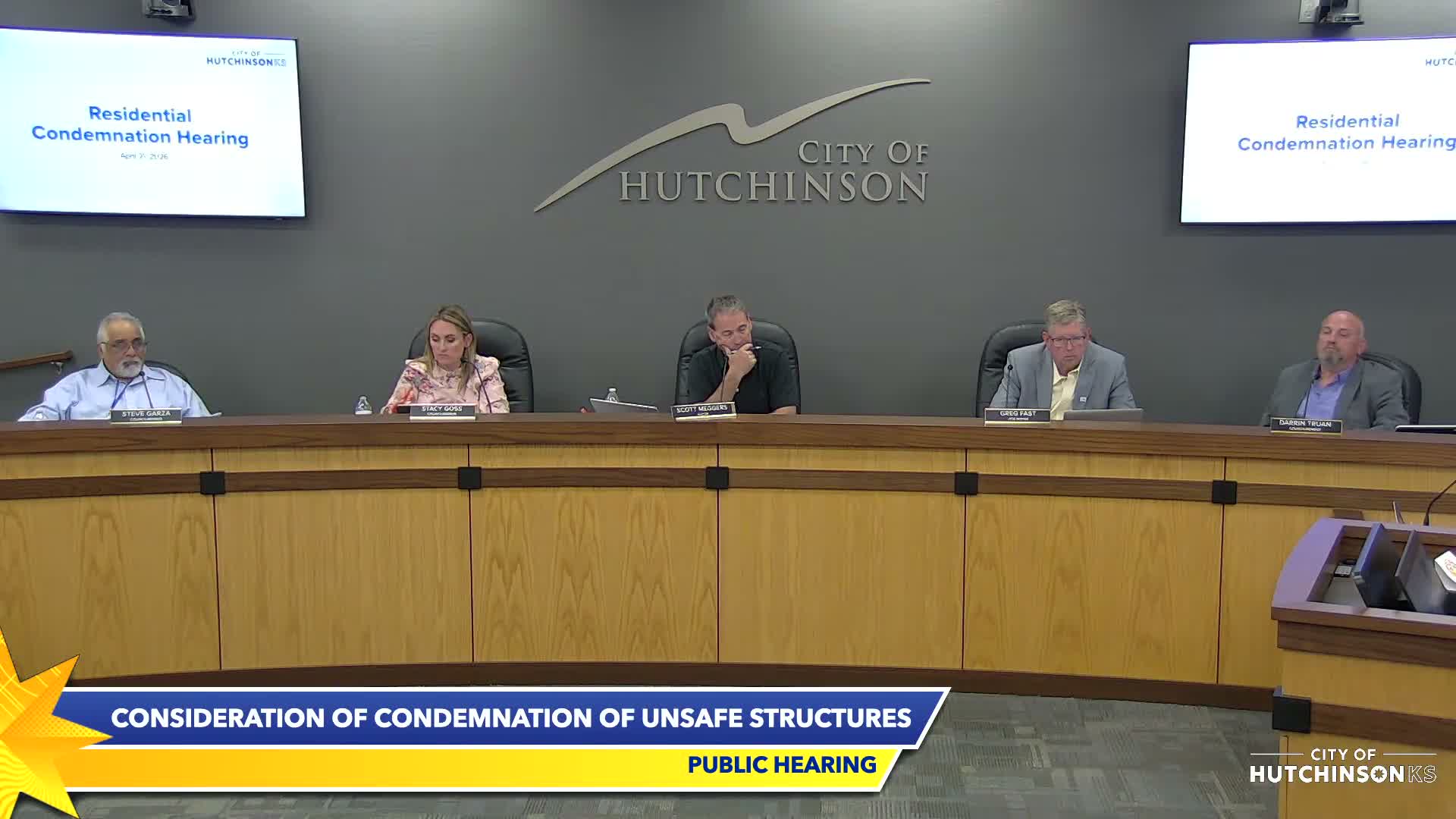 Council approves resolution ordering repair or demolition for five dilapidated houses