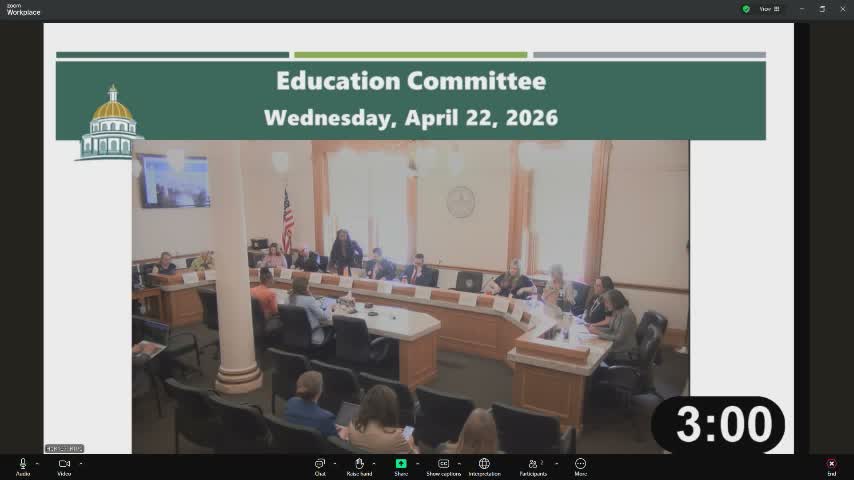 Colorado House Education Committee hears sponsors on cradle‑to‑career grant proposal; lays bill over for amendments