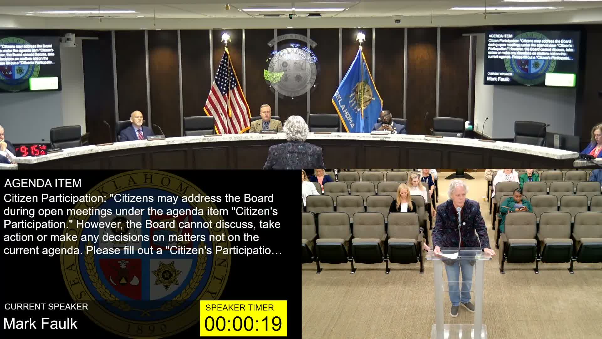 Public commenters and a commissioner press Oklahoma County on jail management, transport duties and the jail trust