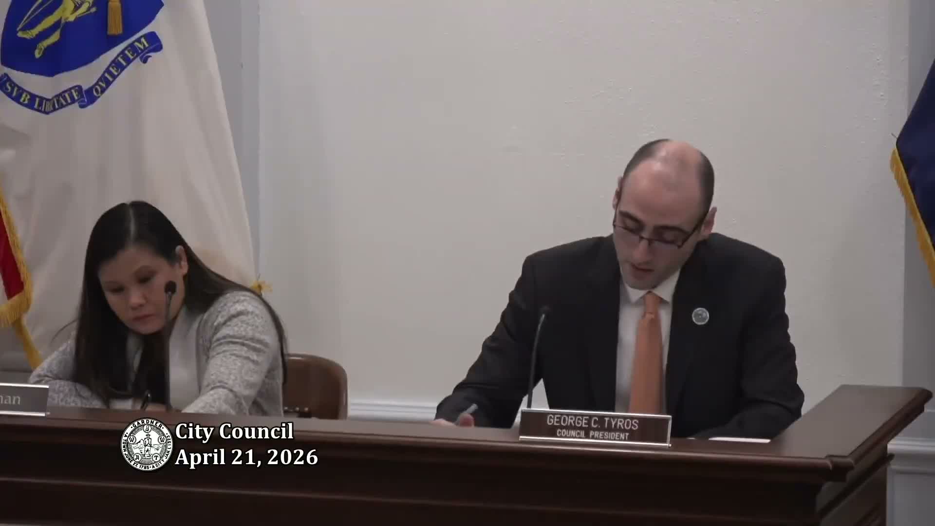 Gardner Council authorizes up-to-5-year police policy contract, ratifies personnel step designations; president pro tem elected after recusal