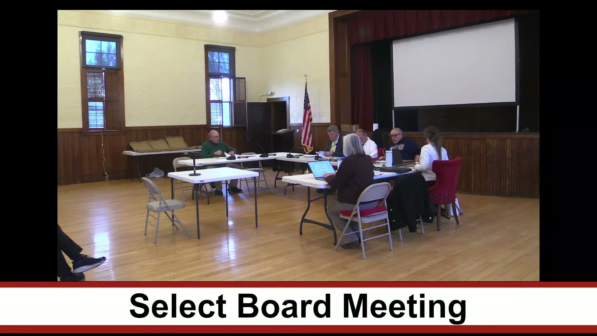 At a glance: Select Board actions — April meeting