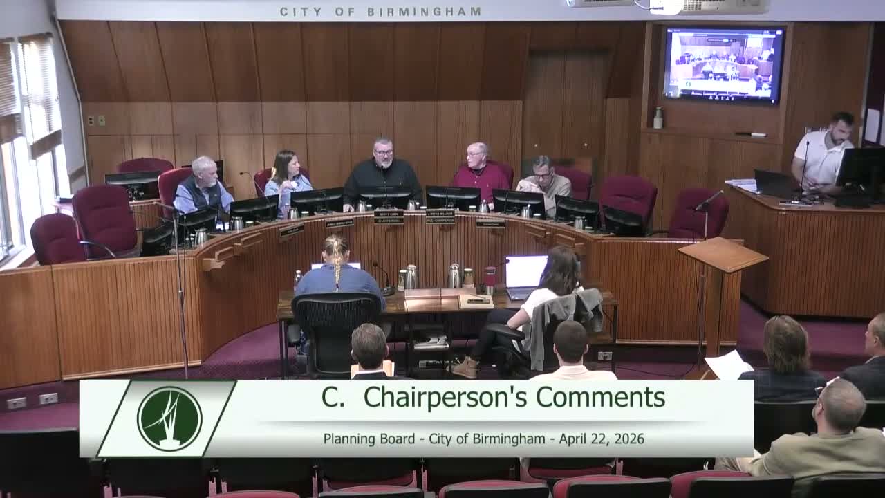 Birmingham planning board delays decision on Woodward mixed‑use project after contentious parking debate