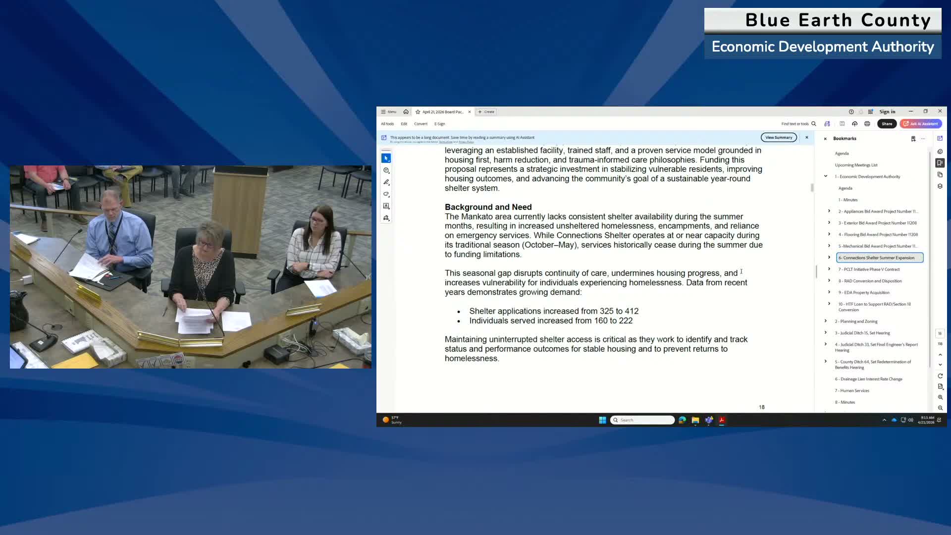County approves short-term shelter funding and Community Land Trust contract commitments