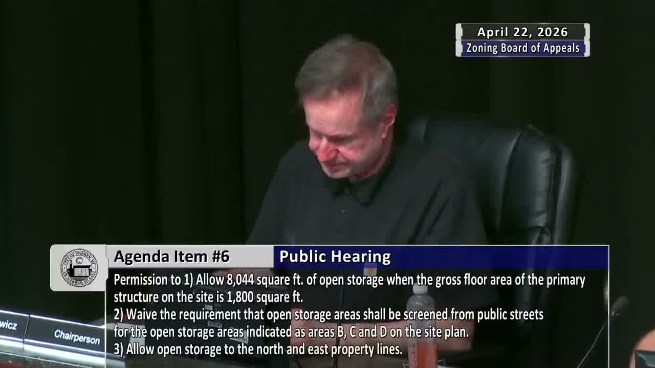 Zoning board denies request for 8,044 sq ft of open storage at Grossbeck site