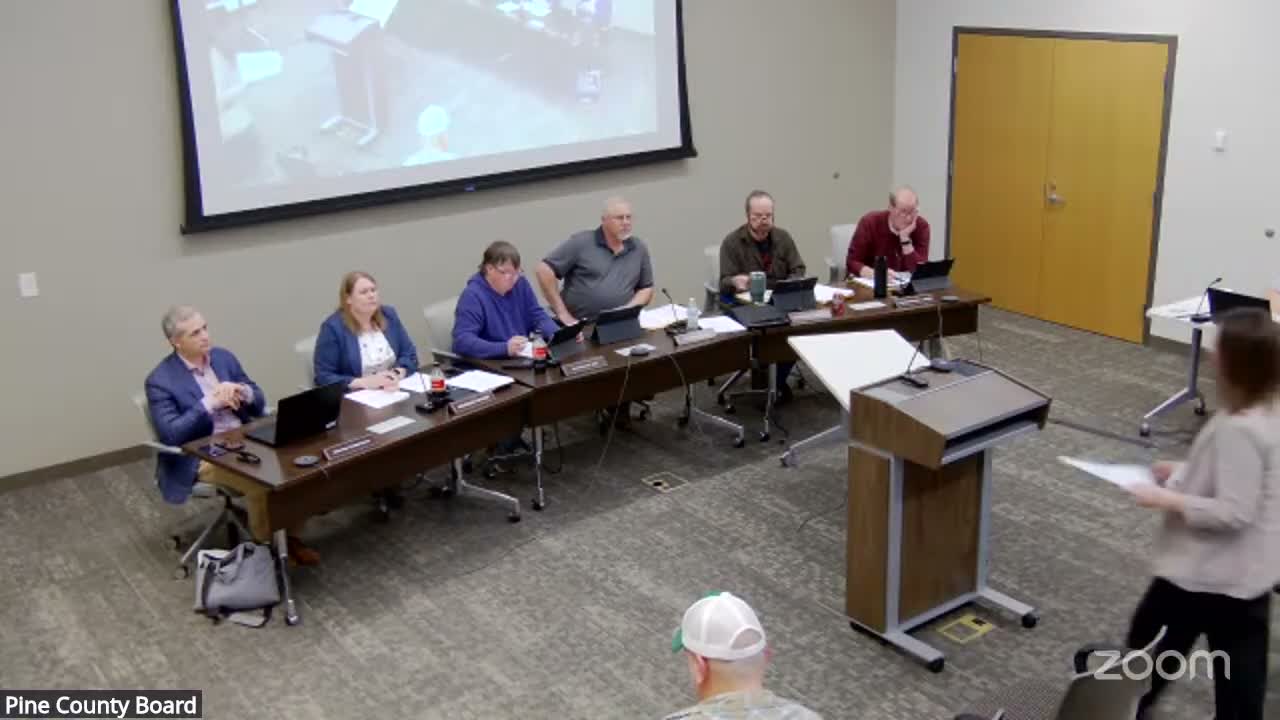 Pine County board round-up: minutes approved, personnel actions ratified, job-creation resolution backed