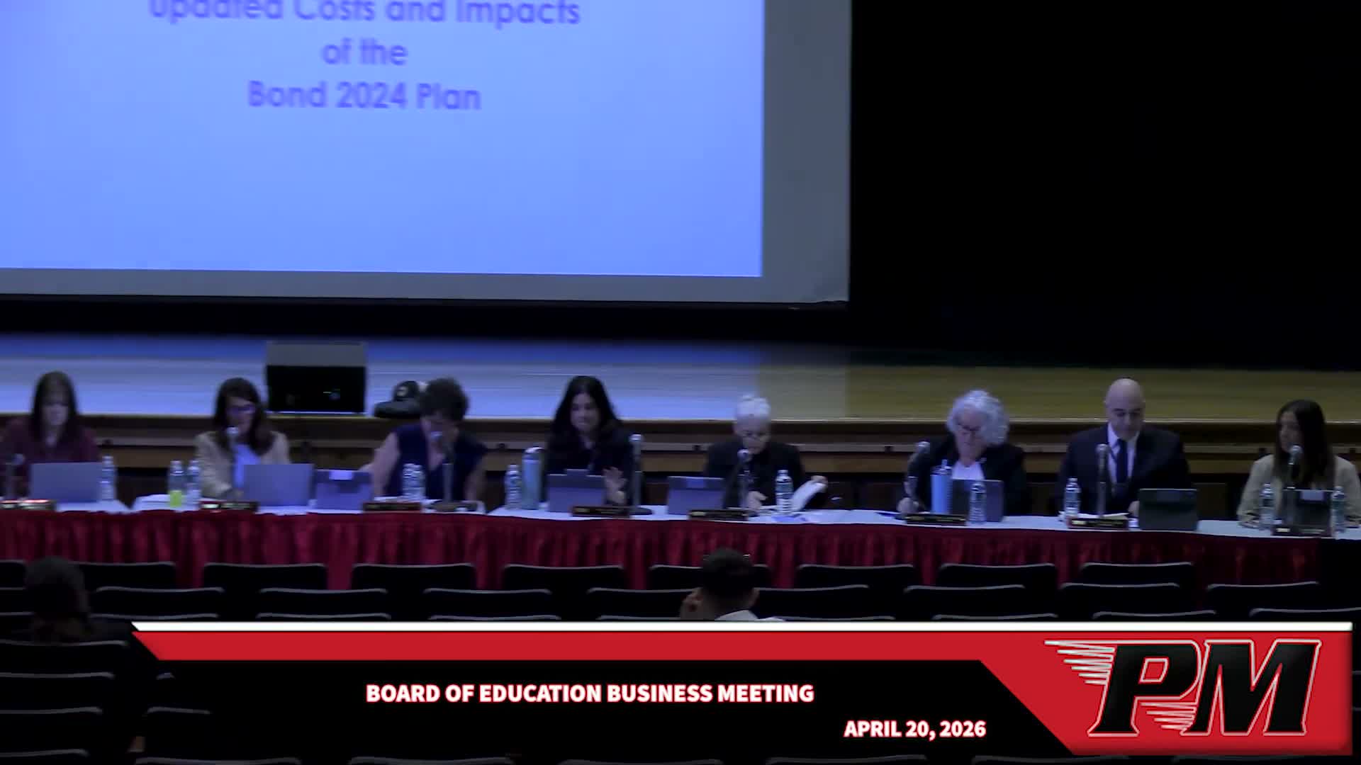 Patchogue‑Medford presents bond update; first phase $21.7M and tax‑impact estimate reduced