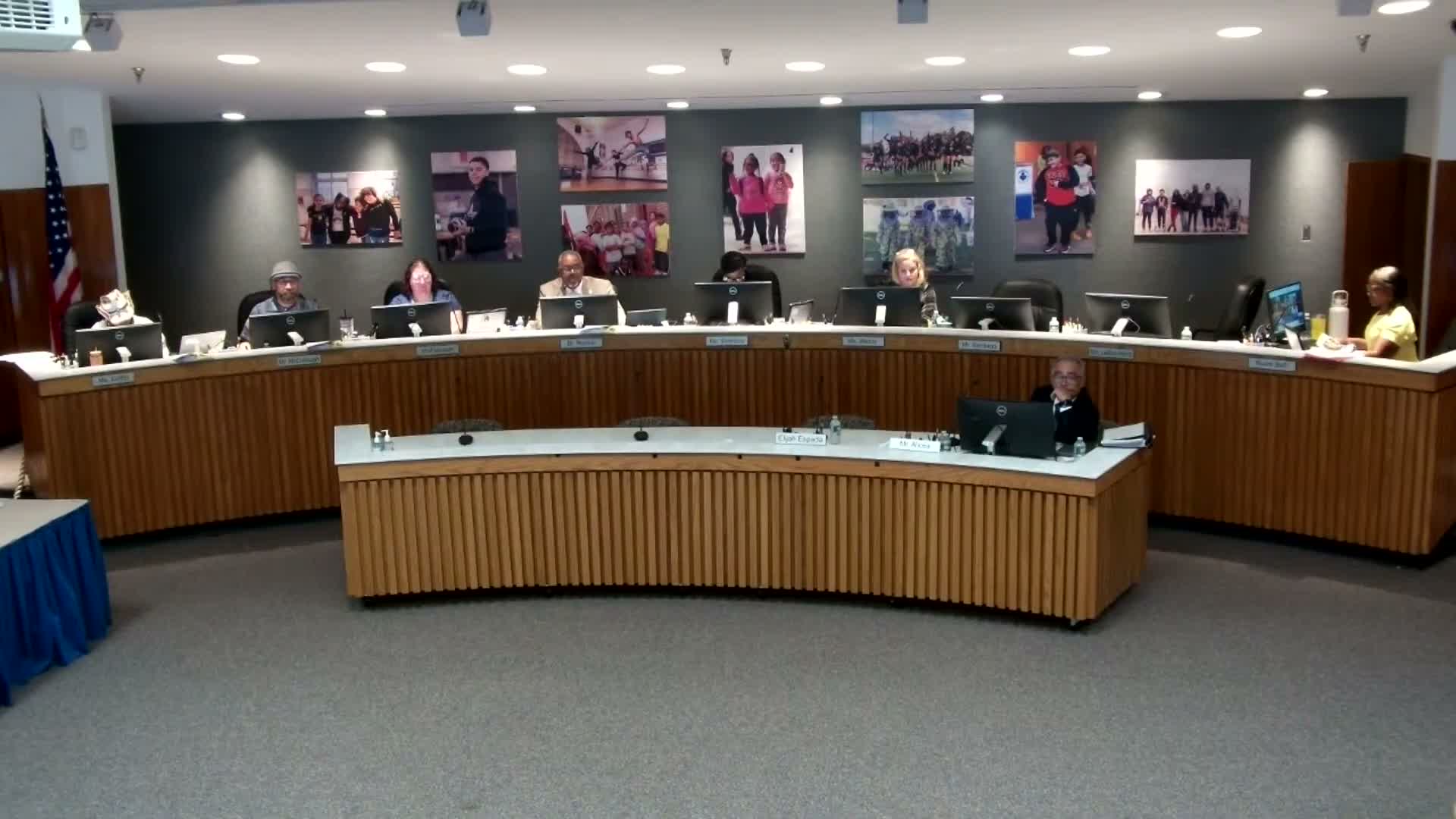 Board forwards revised code of conduct to work session after debate over detention and language policy