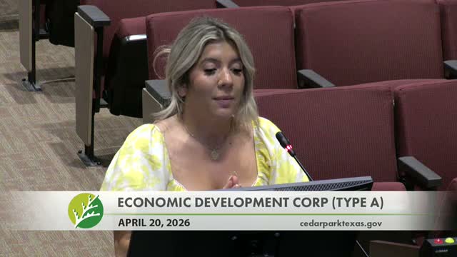 Cedar Park economic development staff reports $36M capital boost; staff to survey employers on AI and childcare