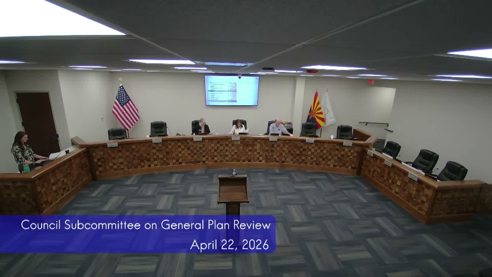 Subcommittee presses consultants to clarify major vs. minor amendments and map boundaries on Prescott general plan