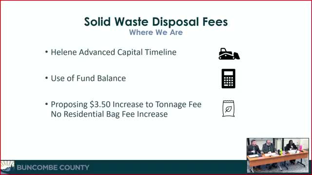 County proposes $3.50-per-ton landfill and transfer‑station increase amid capacity and debt concerns