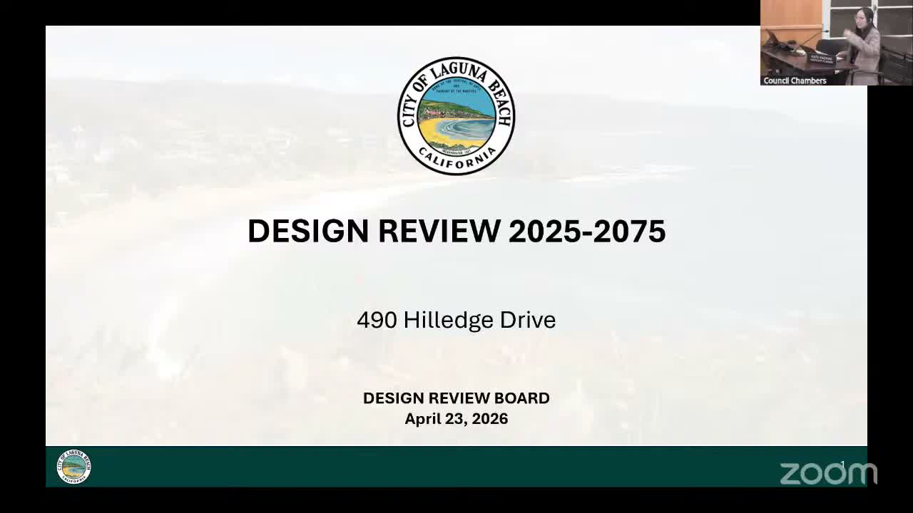 Board approves 490 Hill Edge remodel but requires removal of garage windows and limits on garage lights after neighbors object to parking and retroactive work