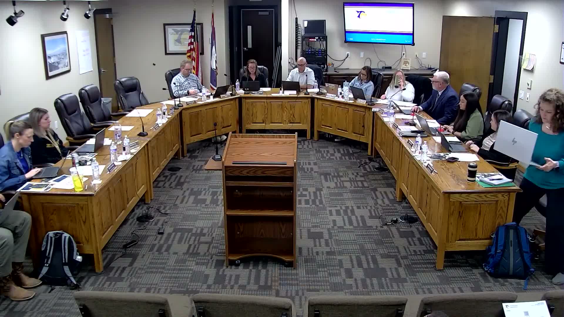 Board advances preliminary district budget and approves pay changes after executive session