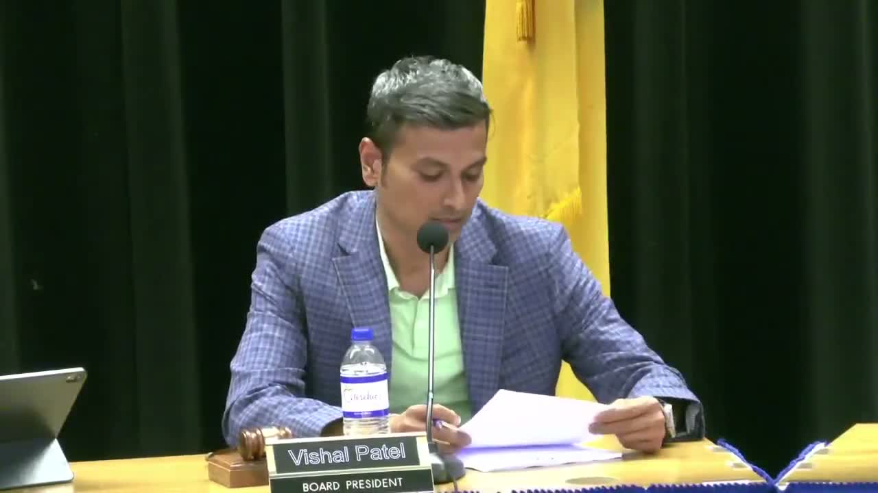 Board schedules budget presentation and hearing for Tuesday; superintendent gives report