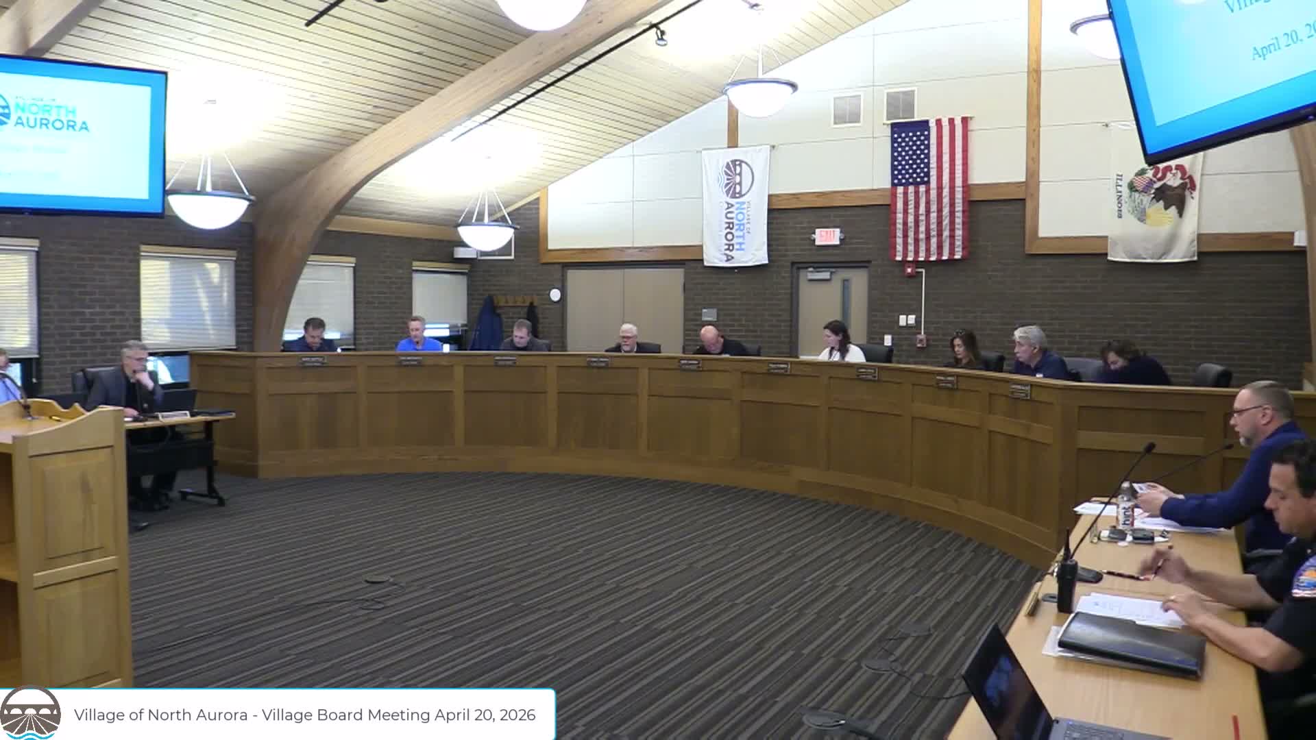 North Aurora board awards $2.01 million road contract, $182,581 veterans sign and $294,272 emergency VFD replacement