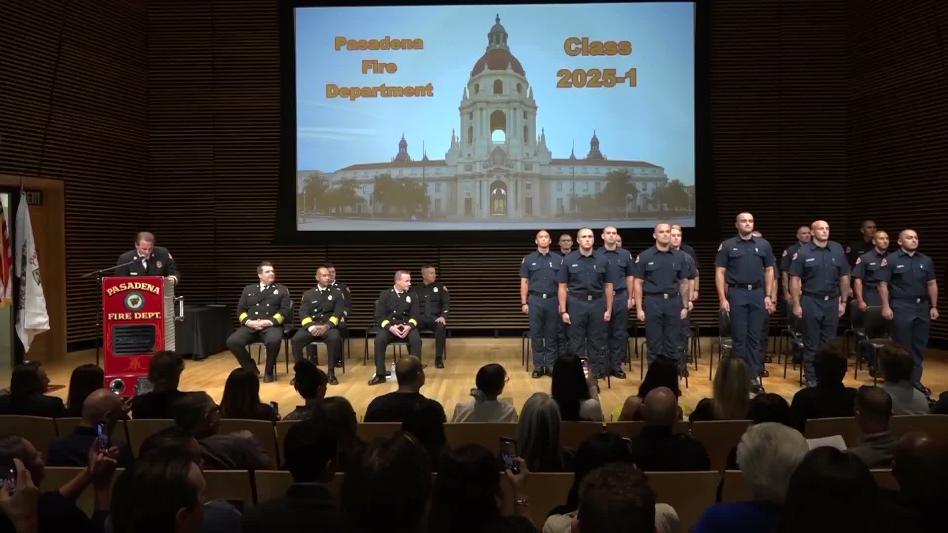 Pasadena swears in 17 new firefighters after 20-week academy