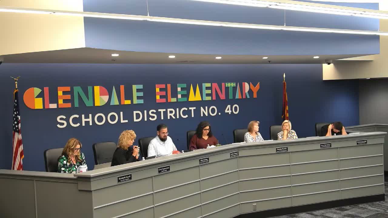 Glendale Elementary School District board approves 2026–27 meet-and-confer recommendations
