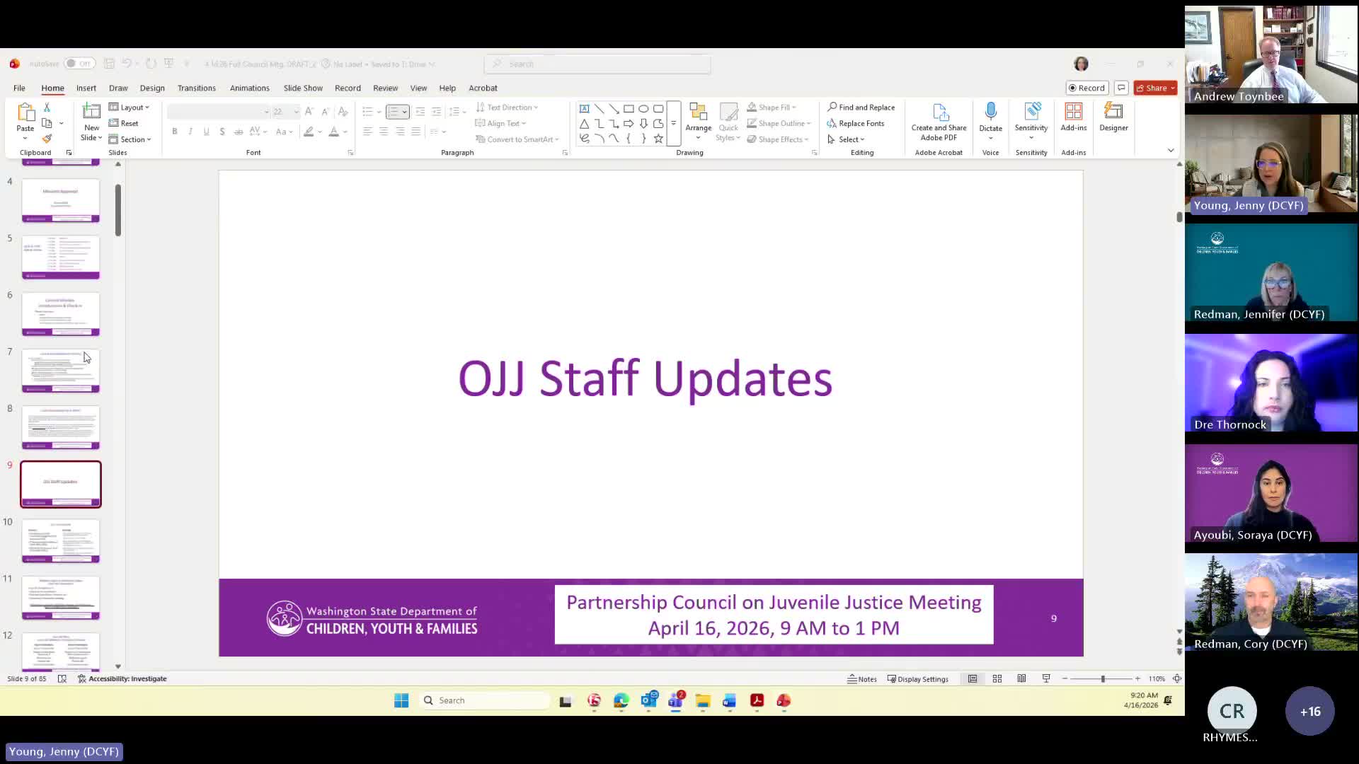 OJJ reorganized inside DCYF; council urged to help fill vacancies that can delay federal funds