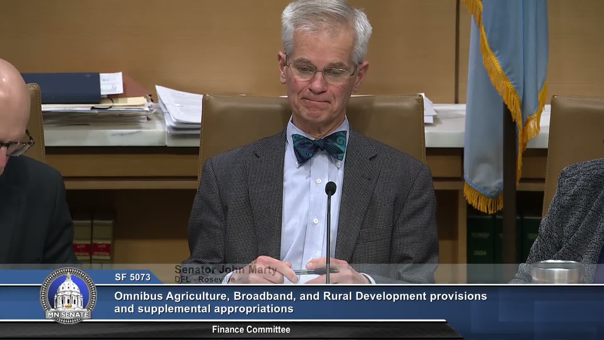 Agriculture omnibus advances; bill includes seed‑potato changes, egg‑donation tweaks and an $80,000 AURI legal appropriation
