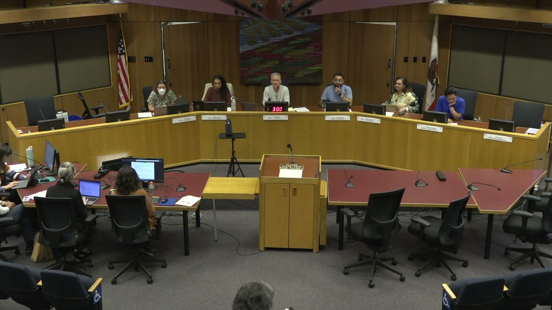 Public commenters allege harassment at protests; commissioner responds