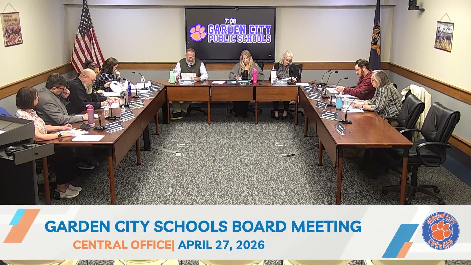 Garden City Board adopts Miller Johnson policy revisions; approves human-resources report and consent agenda